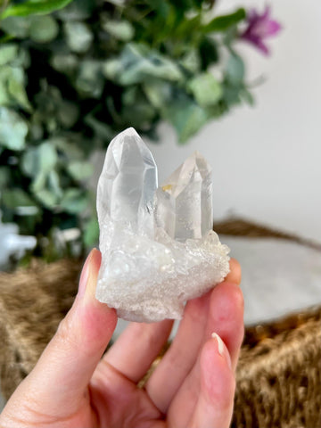 Grade A+ Natural Clear Quartz Cluster from Diamantina, 73g, CC14