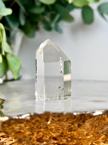 Grade AA+ Clear Quartz Tower with Phatom from Brazil,Ethically Sourced for Flood Relief | Minor Polish Imperfections 11-33g