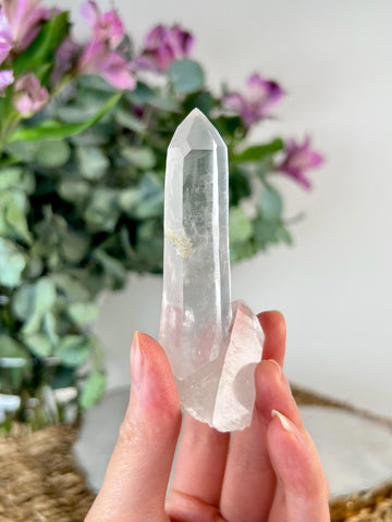Grade AA Natural Quartz Cluster with Inclusions from Diamantina, Brazil | Lodolite | QL15, 54g