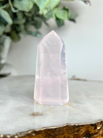 Grade AAA Natural Rose Quartz Tower – Emotional Healing & Self-Love Crystal, from Bahia, Brazil RC17, 73g