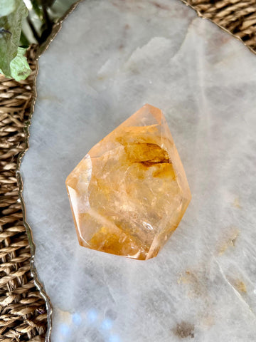 Grade AAA Golden Healer Rose Quartz Freeform - A Celestial Beacon of Love and Healing, GRC85, 126g