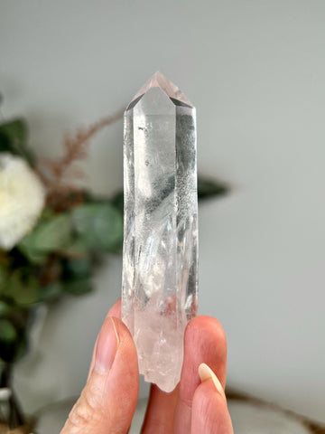 Grade A+ Starbrary Quartz with Penetration and Rainbow – Unique Glyphs, Galactic Wisdom, from Tomás Gonzaga, Minas Gerais, Brazil RQG54, 57g