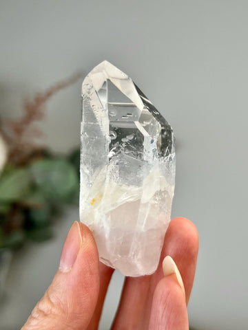 Grade A+ Starbrary Quartz With Rainbow and Hematoid – Unique Glyphs, Galactic Wisdom, from Tomás Gonzaga, Minas Gerais, Brazil RQG57, 72g