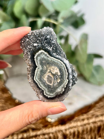 Grade A+ Natural Jasper Stalactite Druzy Crystal– Heart, Root, and Third Eye Chakra Healing, US126, 68g