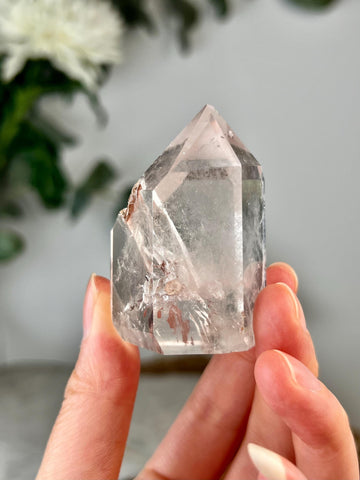 Grade A Natural Manifestation (Penetration) Quartz Tower with Iron | Corinto Minas Gerais Brazil | Energetically Activated MC04, 78g