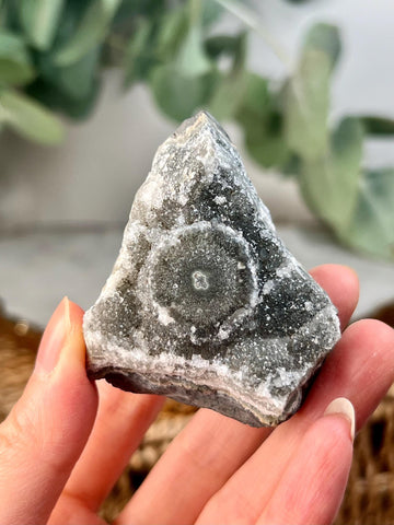 Grade A+ Natural Jasper Stalactite Druzy Crystal– Heart, Root, and Third Eye Chakra Healing, US125, 83g