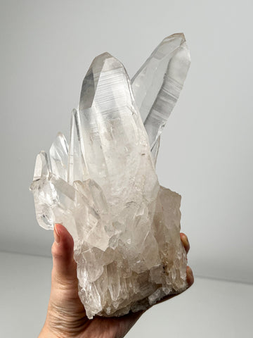 Blue Needle Lemurian Quartz Cluster Bridge Formation | Raw Collector Crystal from Diamantina Brazil | 2.168kg