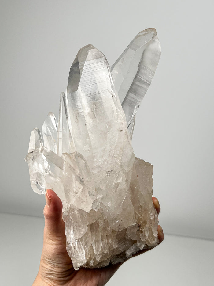 Blue Needle Lemurian Quartz Cluster Bridge Formation | Raw Collector Crystal from Diamantina Brazil | 2.168kg