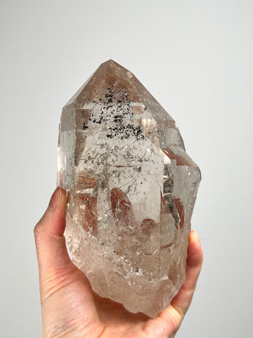 Cathedral Lemurian Quartz with Hematite and Rutile | Raw Collector Crystal from Diamantina Brazil | 1.4kg