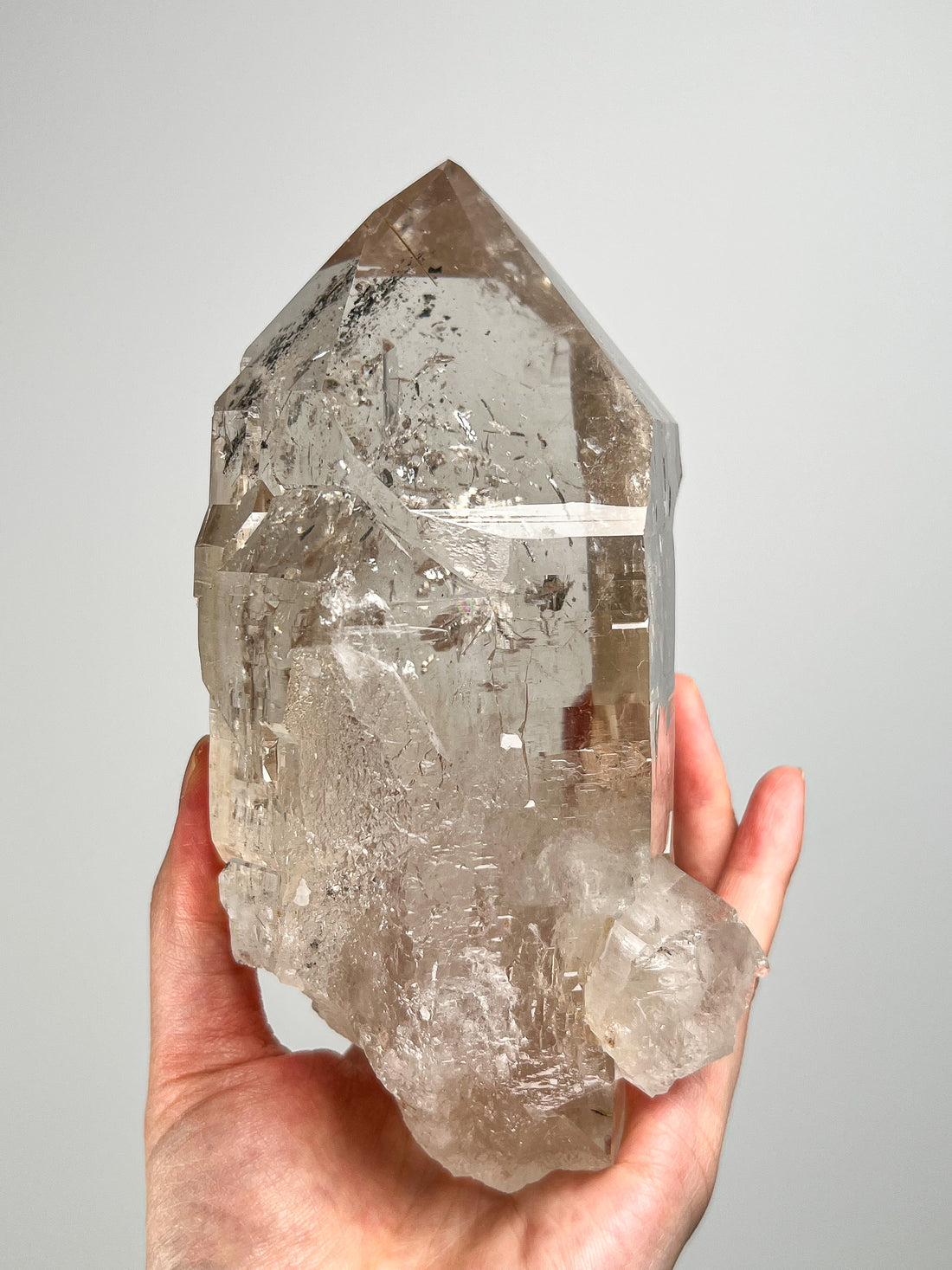 Cathedral Lemurian Quartz with Hematite and Rutile | Raw Collector Crystal from Diamantina Brazil | 1.4kg