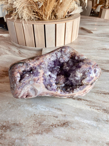 Exquisite Grade AAA Pink Amethyst Statement Piece with Natural Geodes & Jasper Lining Hematite, Amethyst Flower, Druzy 15.55kg