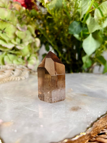 Grade AAA 100% Natural Smoky Citrine Tower, November Birthstone, The Merchant’s Stone, Transmutes Negative Energy,Success Manifestation 61g
