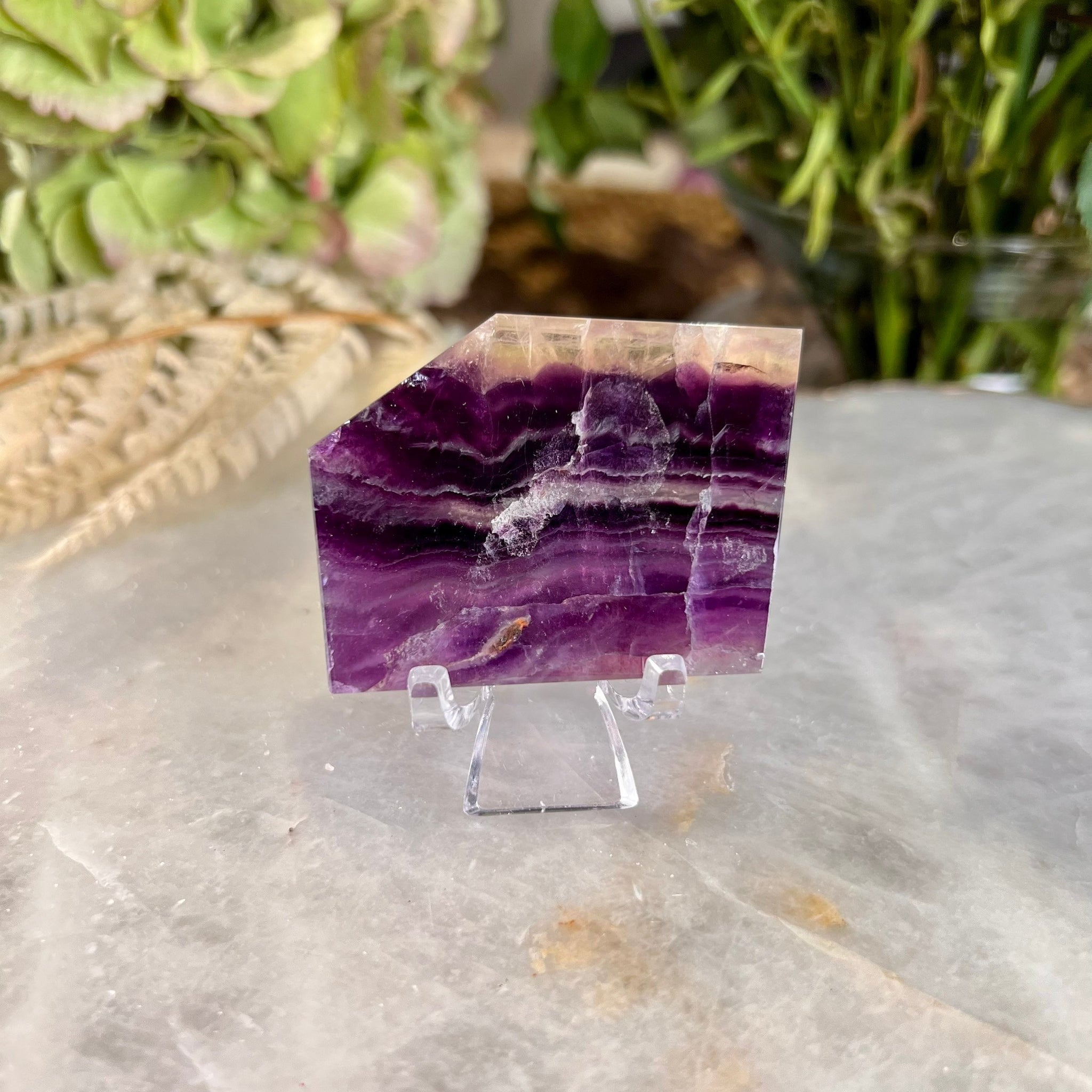 Grade AAA Natural Rainbow Fluorite Freeform, Deep Calming, Mind Clarity and Focus, Reiki Chakra Healing 58g