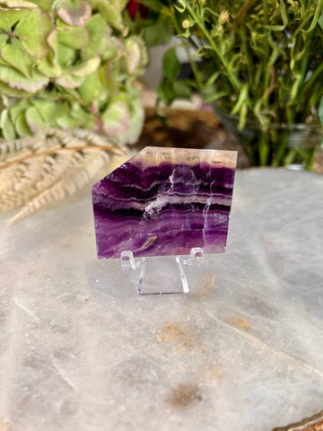 Grade AAA Natural Rainbow Fluorite Freeform, Deep Calming, Mind Clarity and Focus, Reiki Chakra Healing 58g