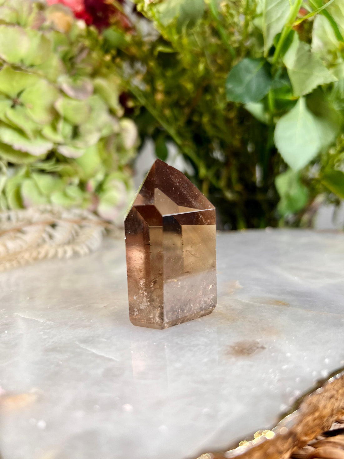 Grade AAA 100% Natural Smoky Citrine Tower, November Birthstone, The Merchant’s Stone, Transmutes Negative Energy,Success Manifestation 61g