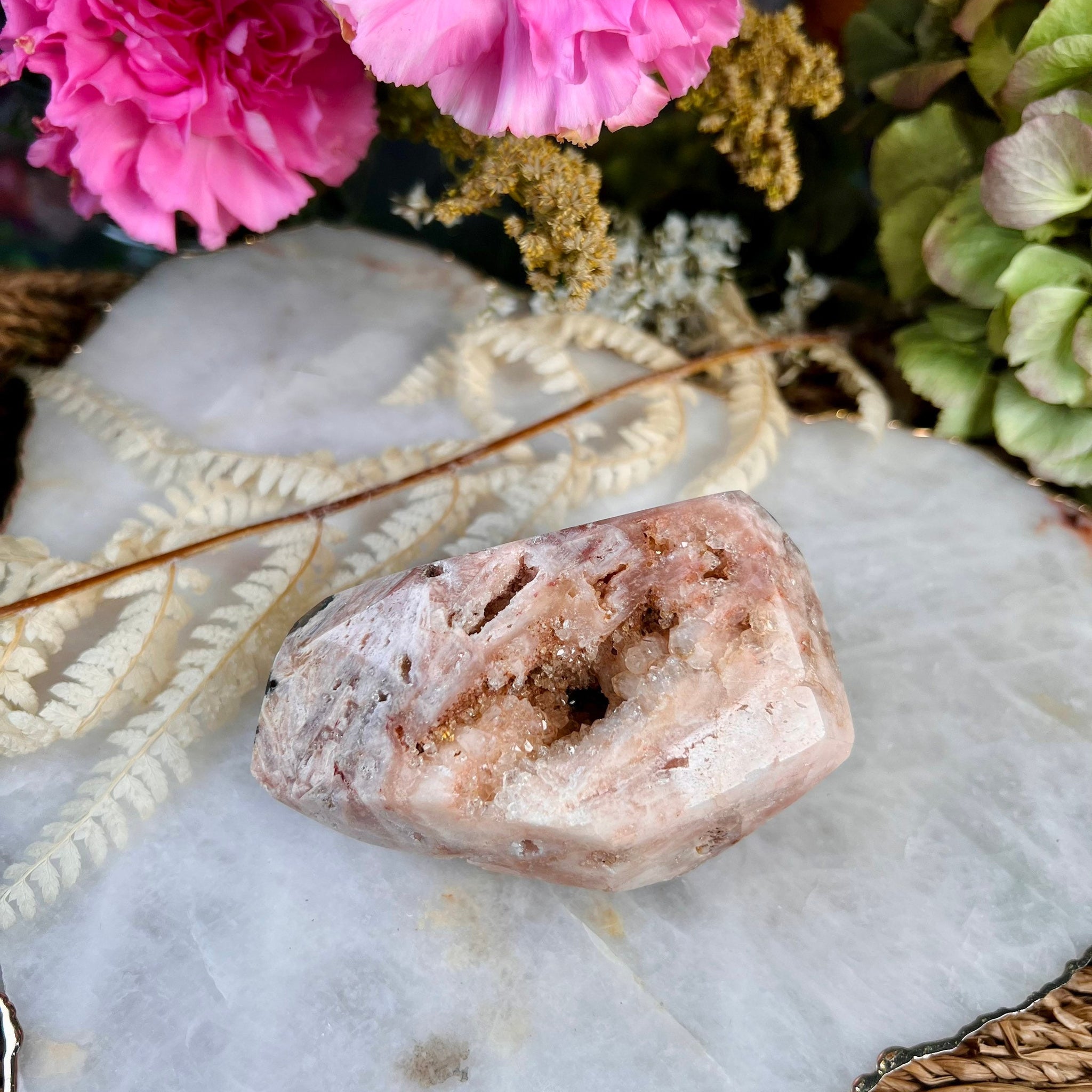 Grade AAA Pink Amethyst Geode Freeform from Argentina, Love and Harmony, Healing from Greif