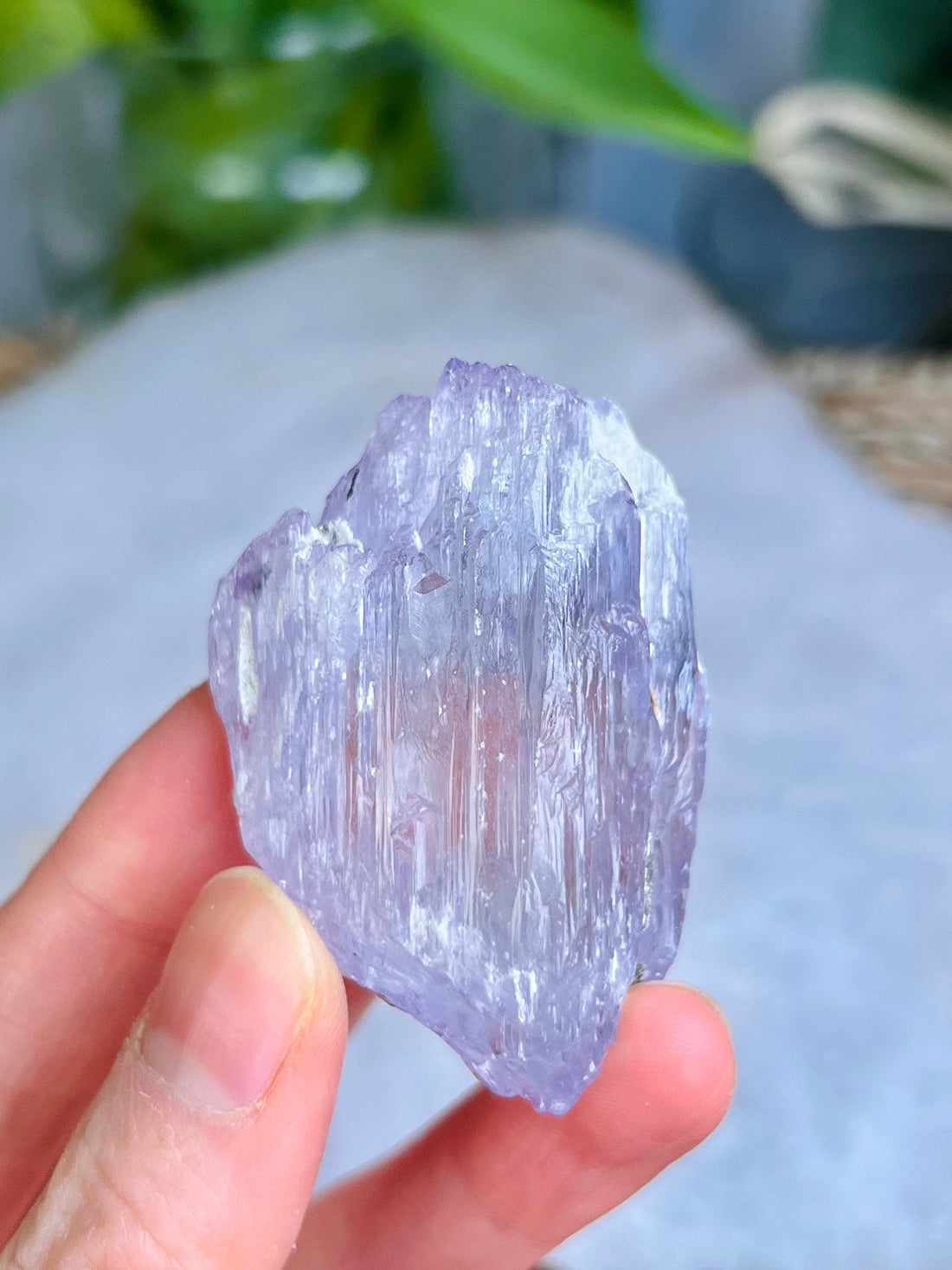 Natural GEM Grade Purple Kunzite Specimen with RAINBOW from Afghanistan Kunar Dara e Peach Valley, Gemstone Collector Piece 63g