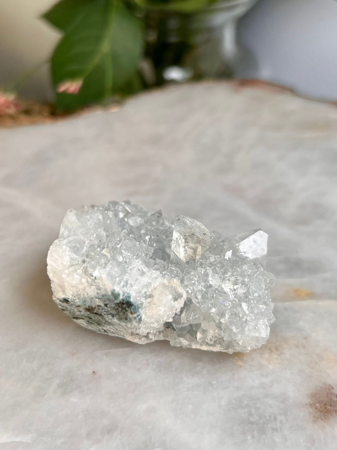 77g Grade AA Natural Apophyllite Crystal Specimen from India, Crystal Healing Home Decor