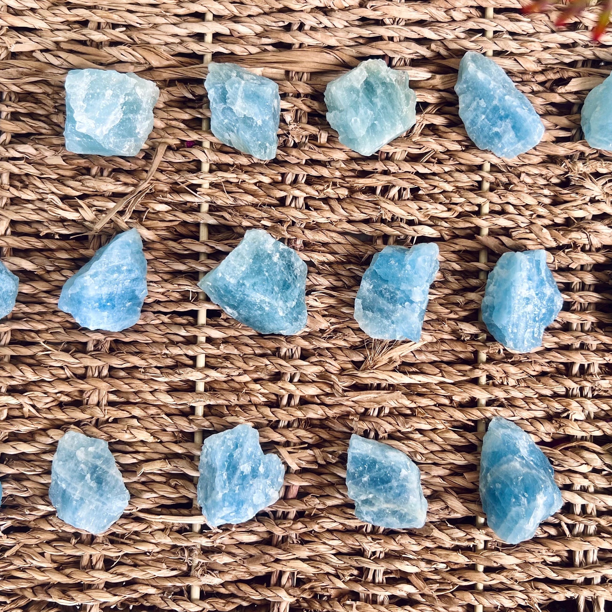 Grade AA  Brazil Aquamarine, 100% Natural, Rough Aquamarine, Deep Blue, Aquamarine Palmstone, Custom Crystal Necklace available
