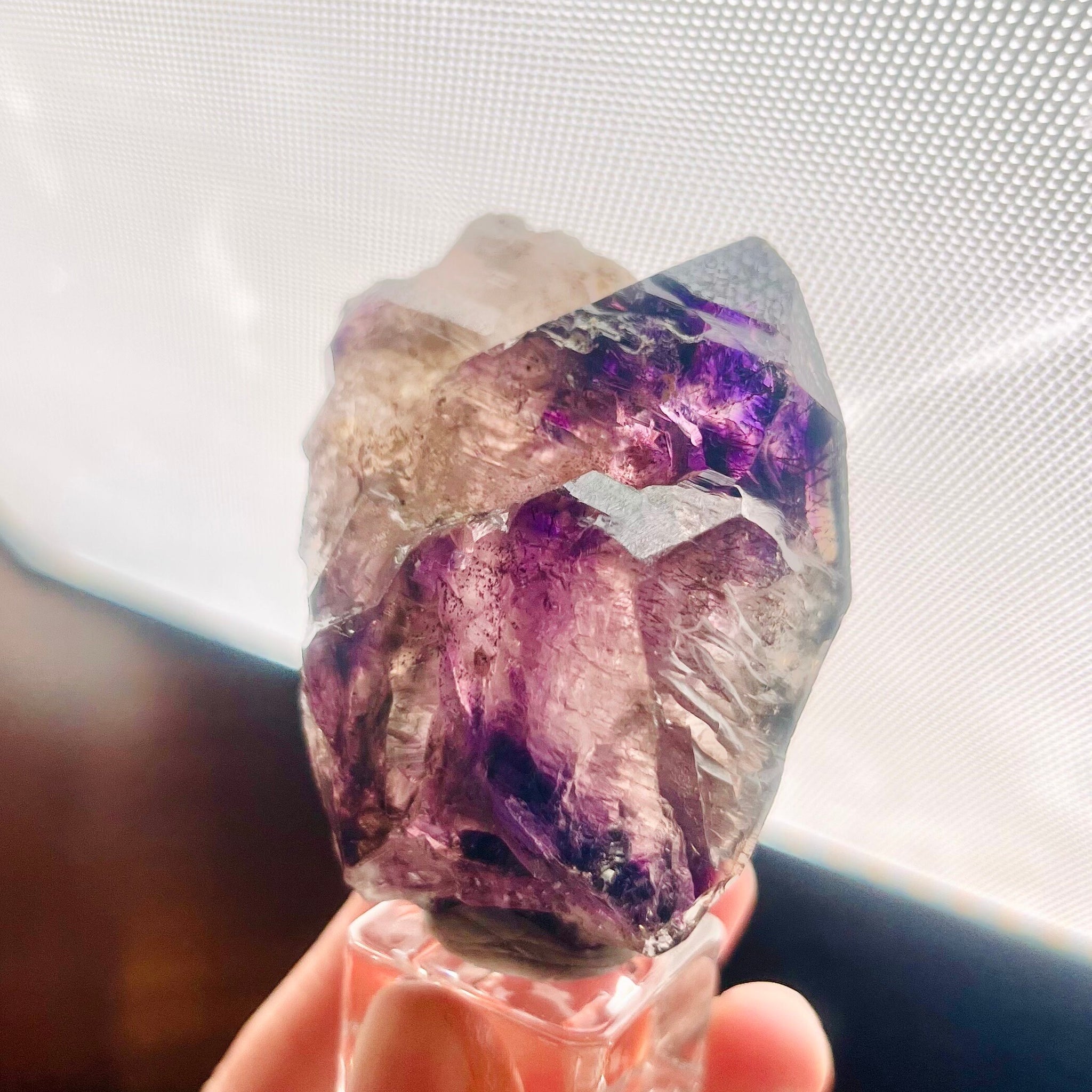 Grade AAA Rare Super Seven Enhydro Elestial Crystal Specimen, Water Inclusion Quartz,Sacred Stone 124g -ESS11