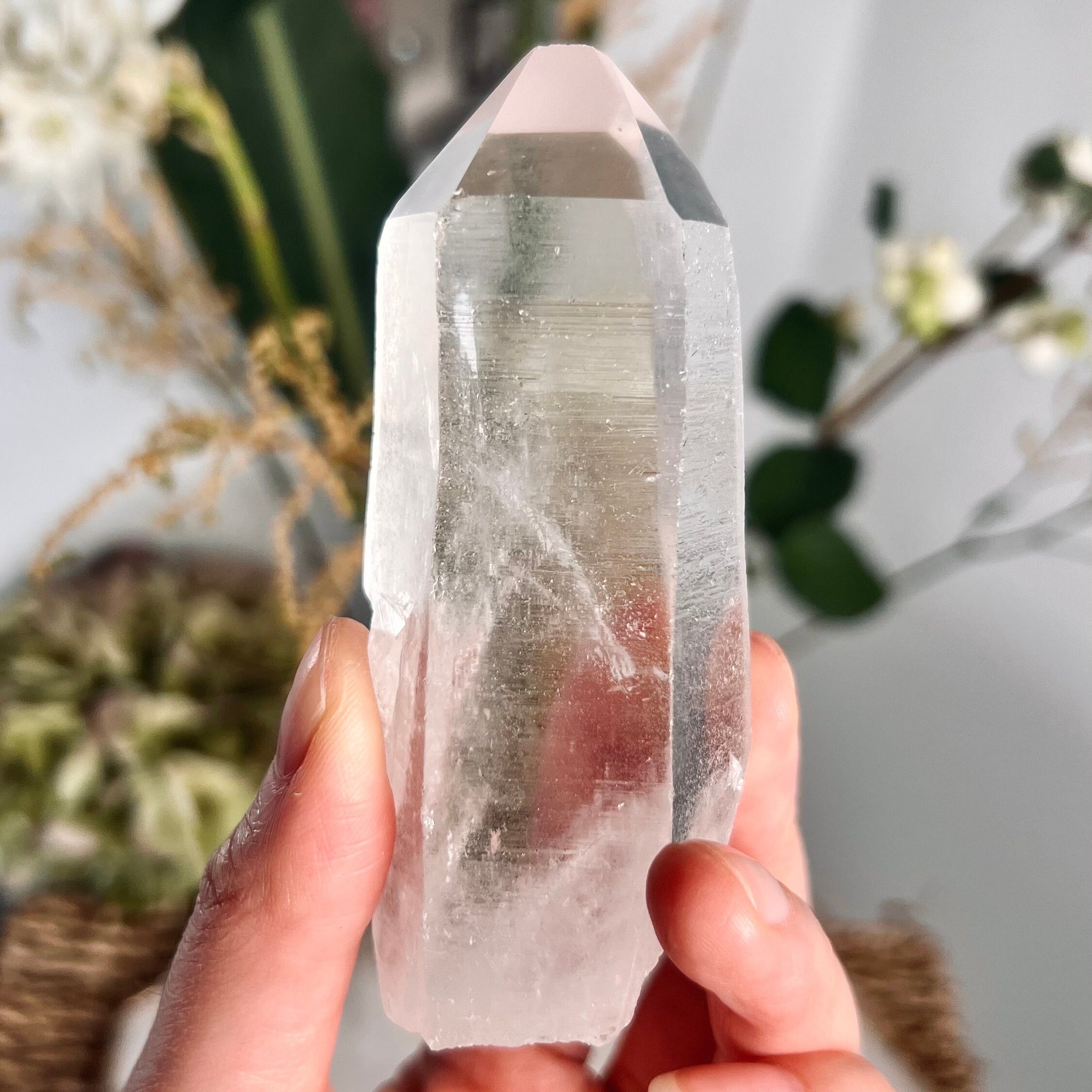 Grade AAA+ Natural Lemurian Quartz 136g, Self Healed, Starseed Quartz Wand, Super Extra Quality SL11