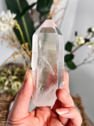 Grade AAA+ Natural Lemurian Quartz 136g, Self Healed, Starseed Quartz Wand, Super Extra Quality SL11