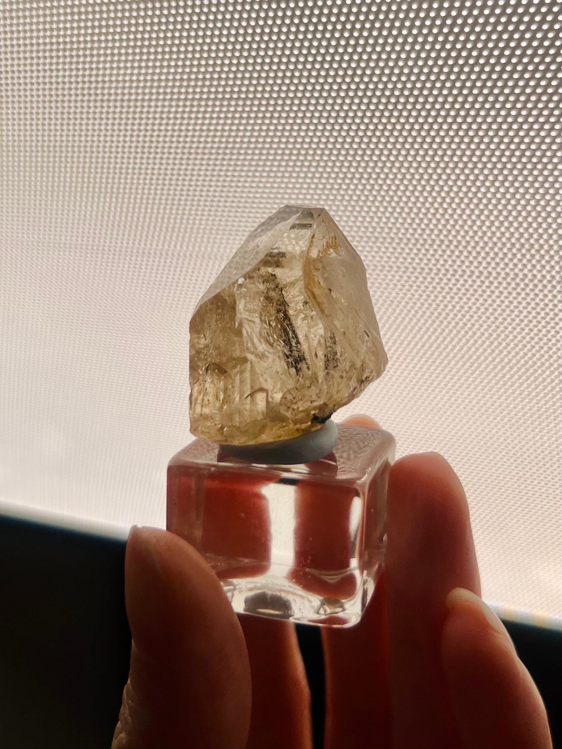 Grade AAA+ 100% Natural Terminated Topaz with Black Tourmaline from Skardu Pakistan 28g  Gemstone Quality, Wish Fulfilling Crystal, TT05
