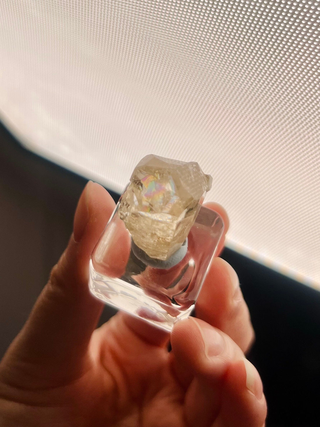 Grade AAA 100% Natural Terminated Topaz with big rainbow from Skardu Pakistan 13g,Gemstone Quality, Wish Fulfilling Crystal, TT09