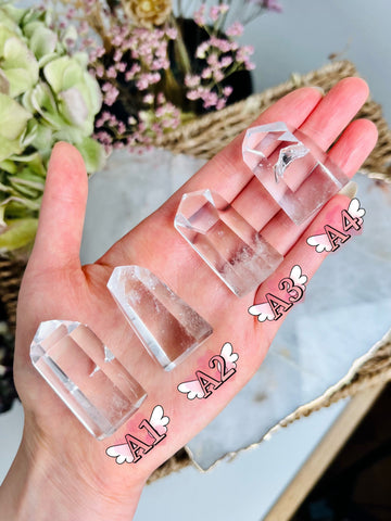 Grade AAA Natural Quartz Towers , Clear Quartz Point, Master Healing Crystal Home Decor, Perfect for Energy Grids