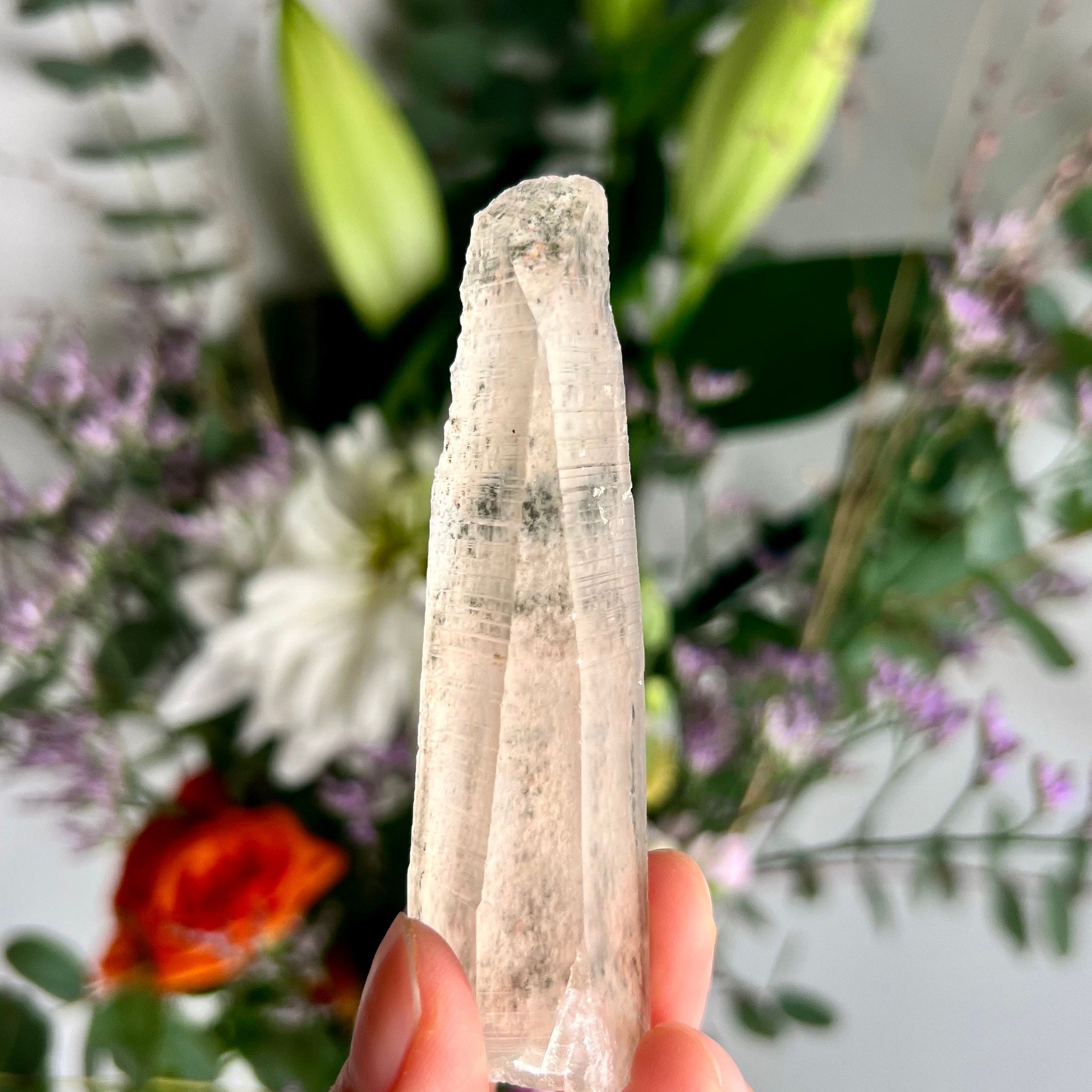 Grade AAA Natural Chlorite Lemurian Quartz 41g, Self Healed, Starseed Quartz Wand,  Extra Quality CS19