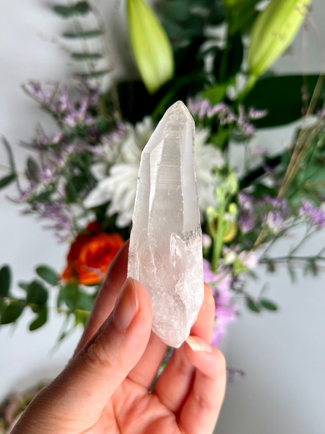 Grade AAA Natural Chlorite Lemurian Quartz 56g, Self Healed, Starseed Quartz Wand,Extra Quality CS16