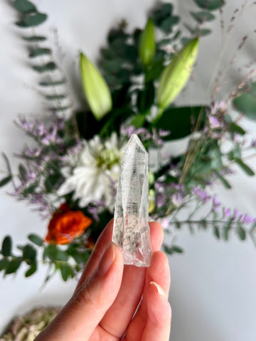 Special Grade AAA Natural Chlorite Lemurian Quartz 25g,Manifestation Formation, Penetration Point, Starseed Quartz Wand,  Extra Quality CS22