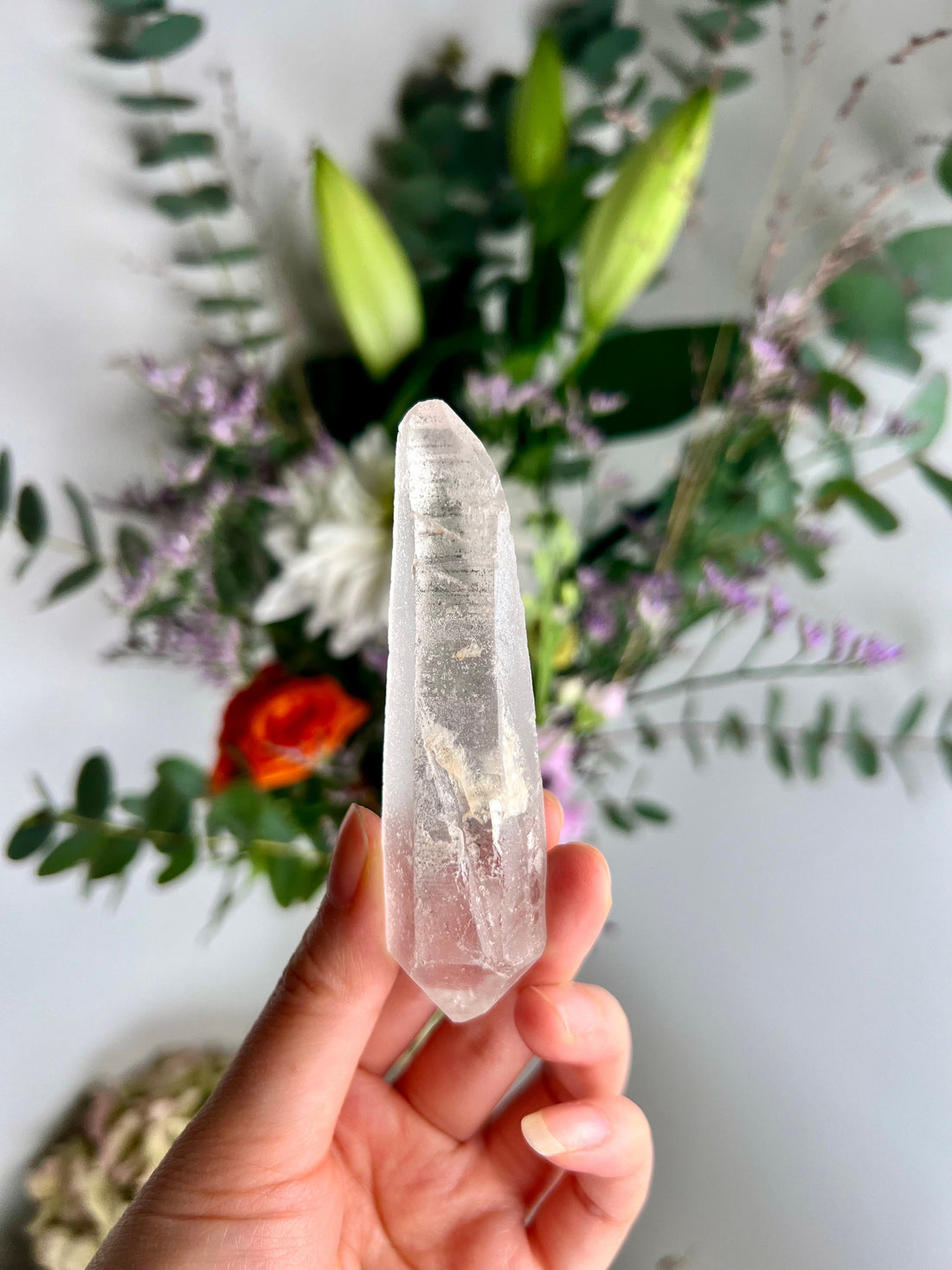Natural Grade AAA Chlorite Lemurian DT 62g Starseed Quartz Wand, Extra Quality CS09