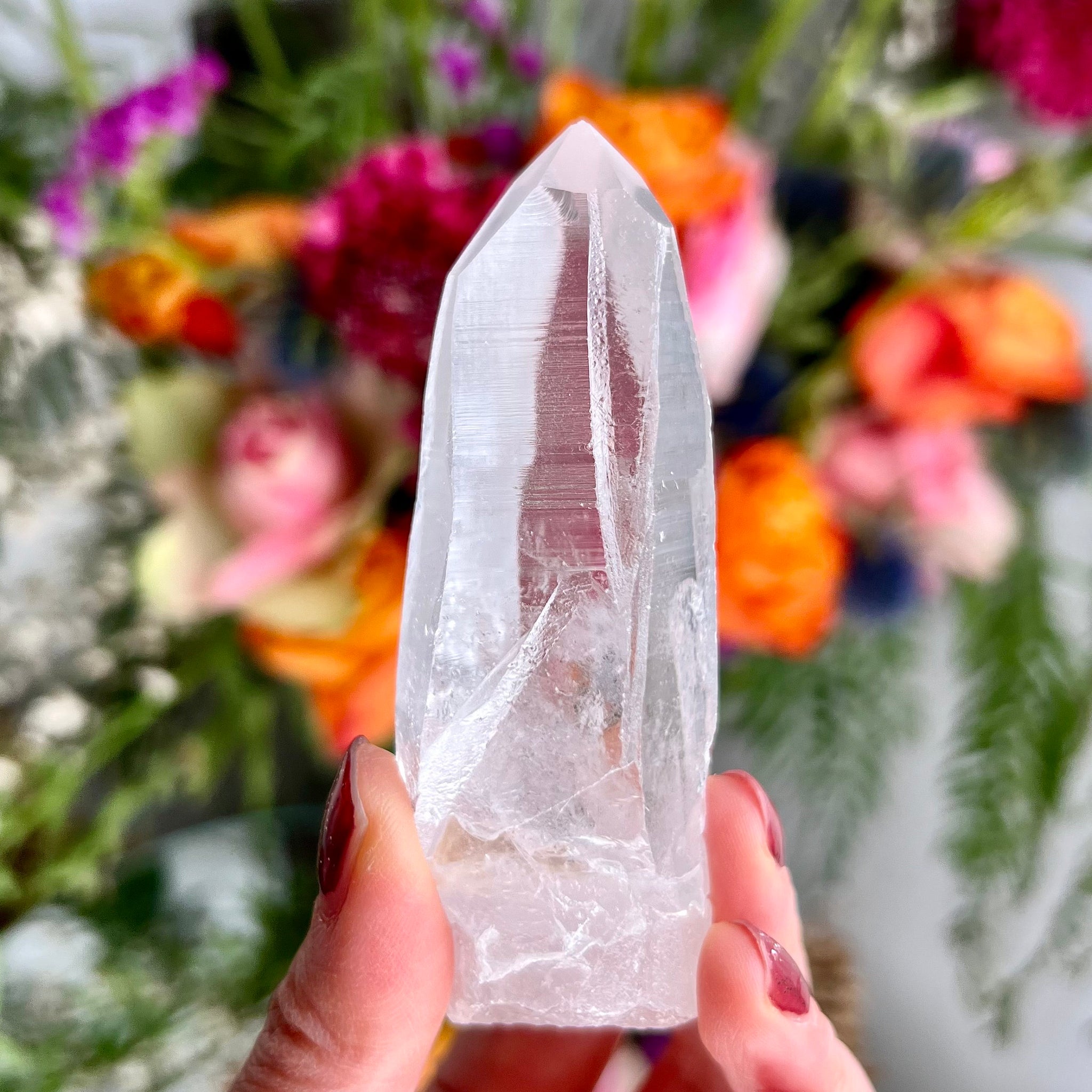 Grade AAA+ Lemurian Quartz with Record Keepers, Crater Formation, 94g SLE04