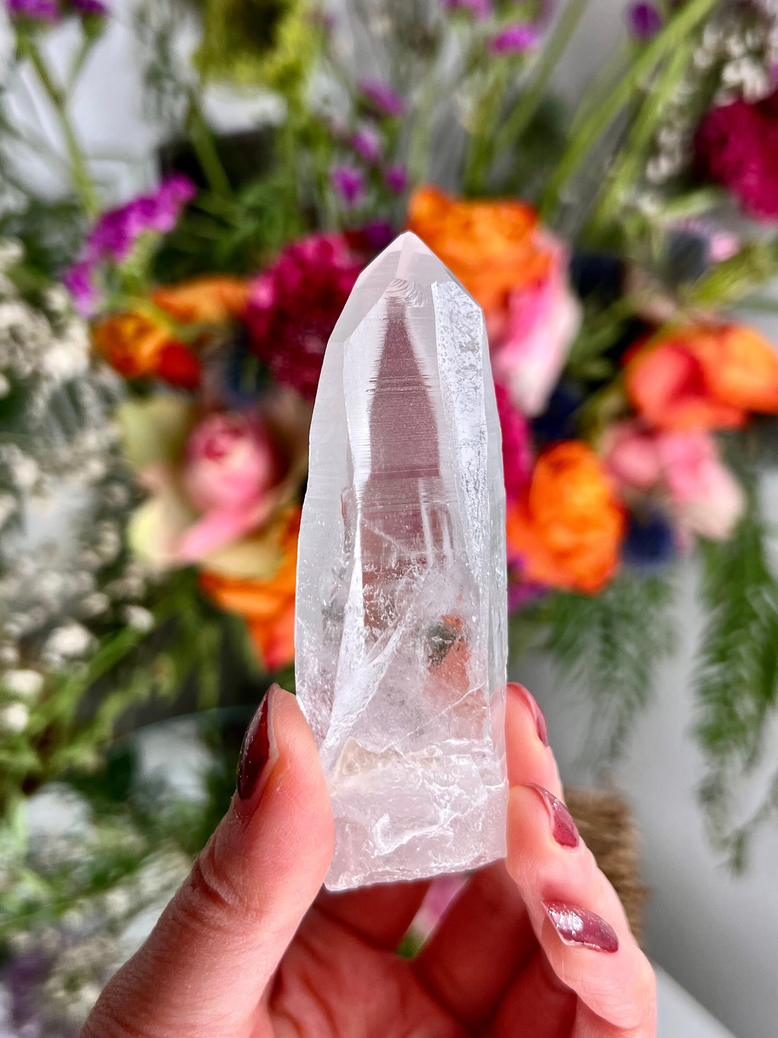 Grade AAA+ Lemurian Quartz with Record Keepers, Crater Formation, 94g SLE04