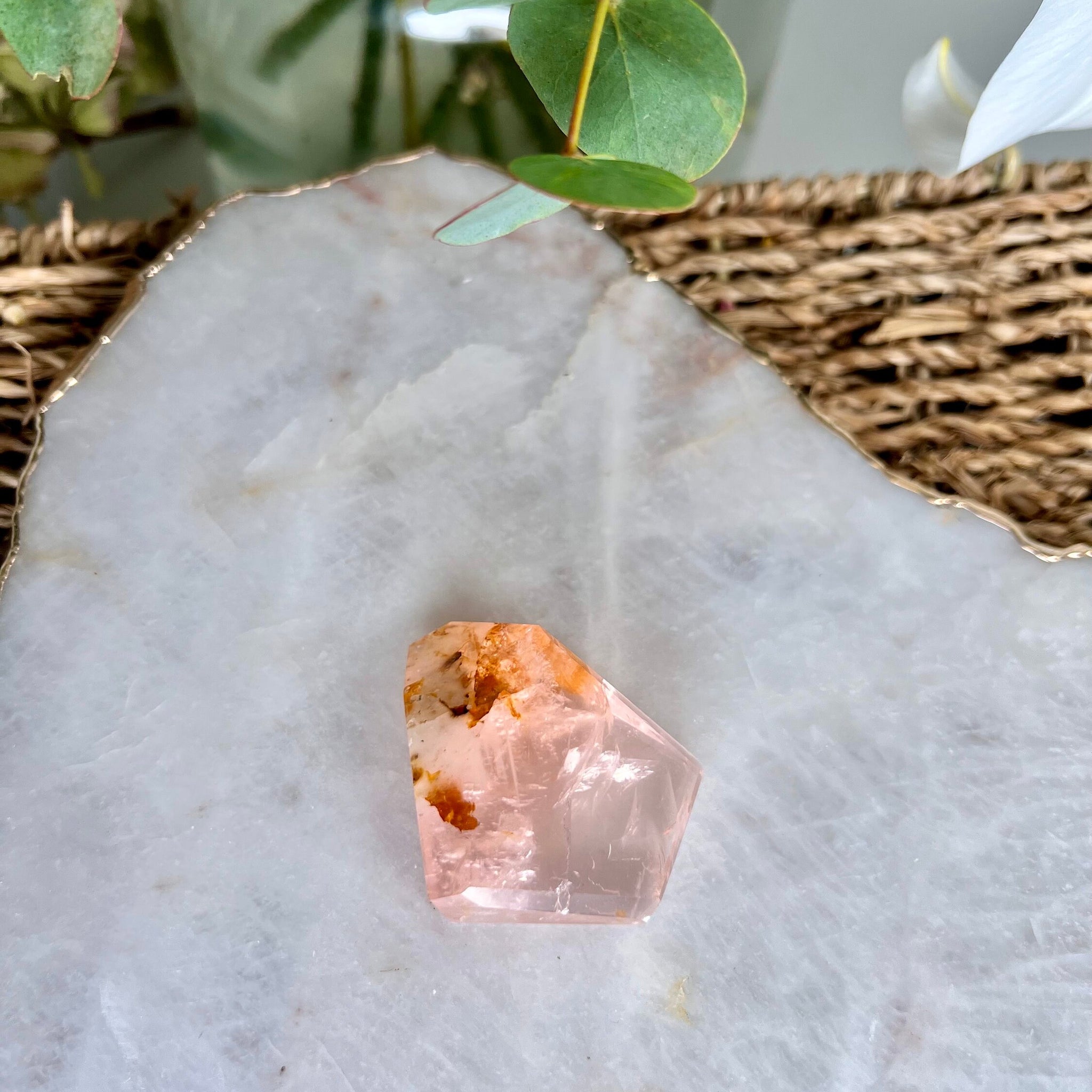 Grade AAA Golden Healer Rose Quartz Freeform with Star Light - A Celestial Beacon of Love and Healing, GRC17, 47g