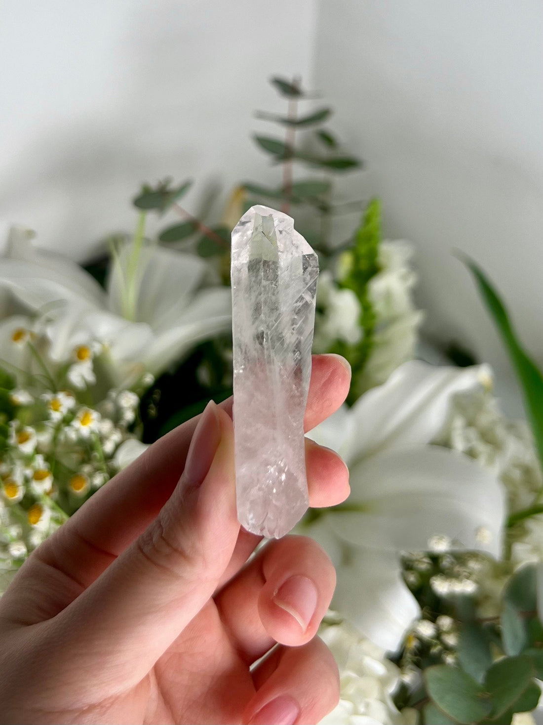 Grade AA Natural Etched Clear Quartz Point - A Beacon of Pure Energy and Insight QPC08, 31g