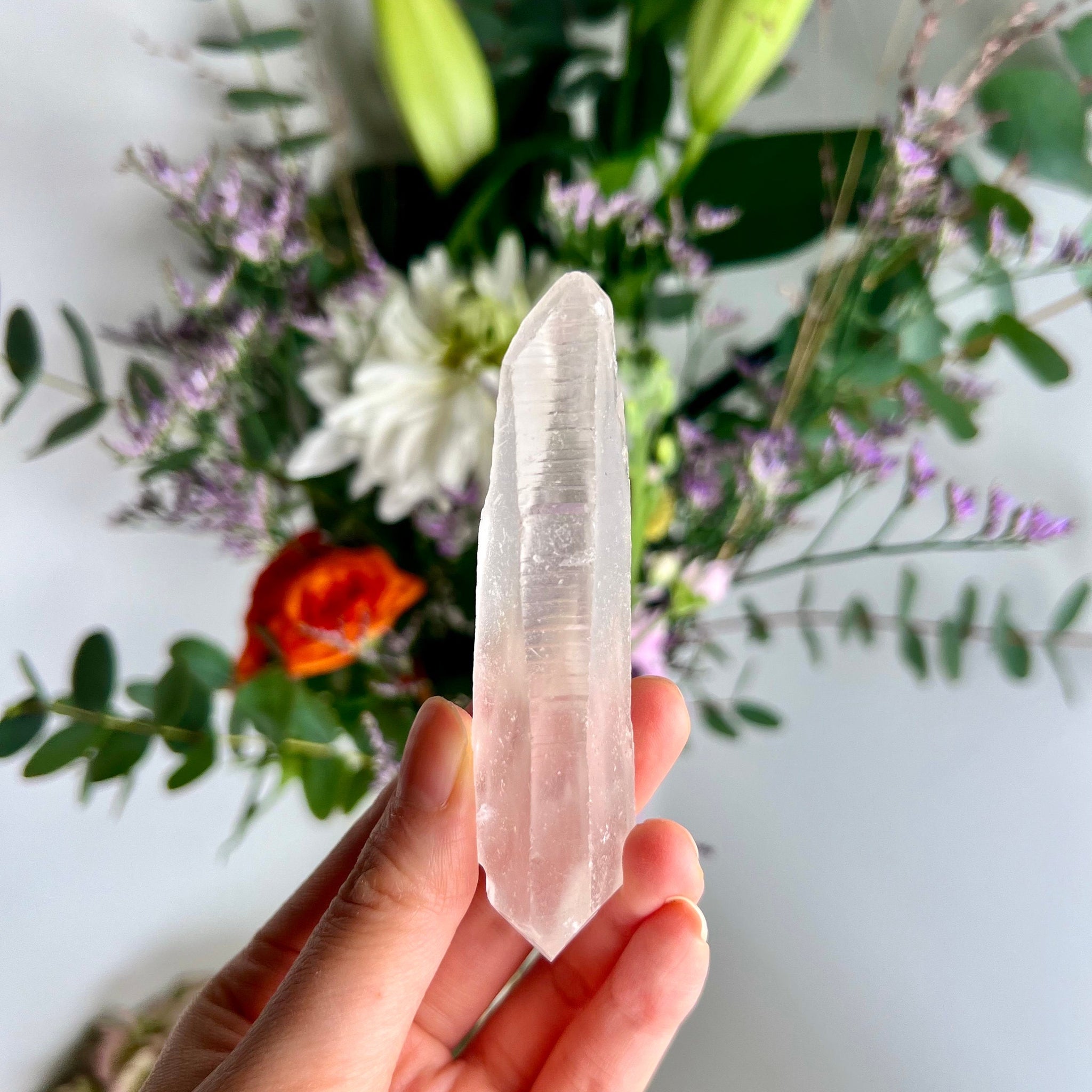 Natural Grade AAA Chlorite Lemurian DT 62g Starseed Quartz Wand, Extra Quality CS09