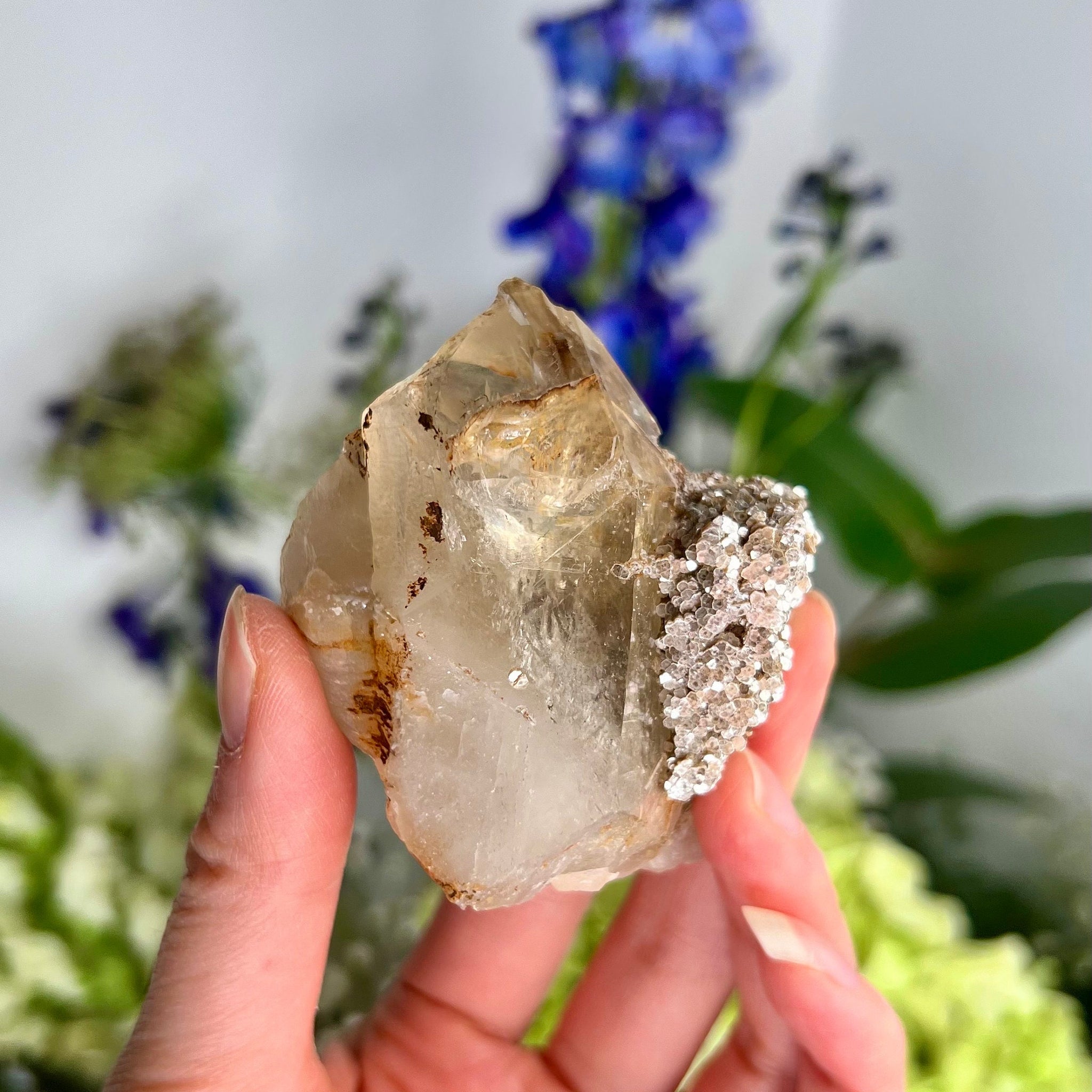 Grade AAA Natural Golden Citrine Cathedral Specimen with Mica- Super Extra Quality, CCH07, 107g