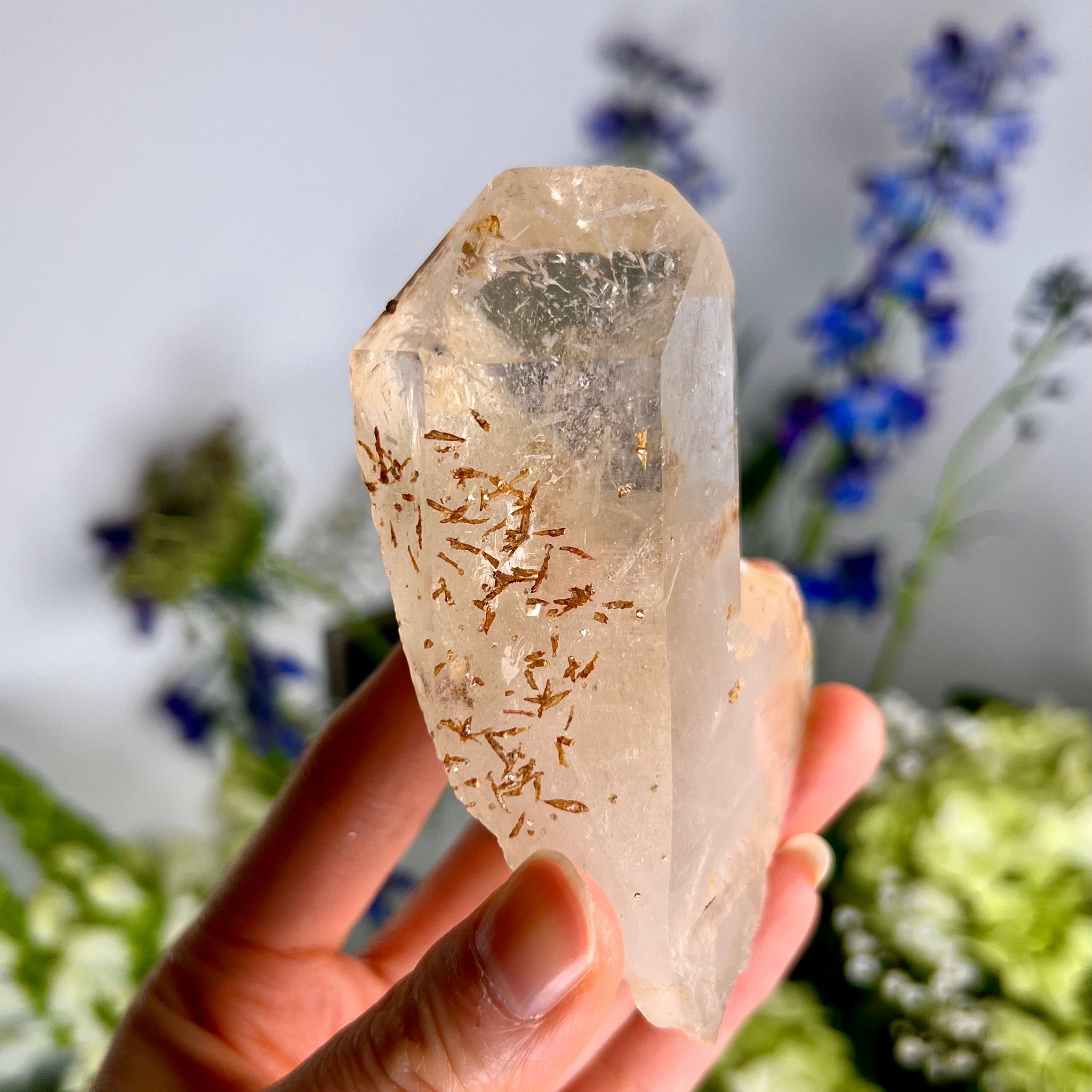 Grade AA+ Natural Golden Citrine Cathedral Specimen with Mica -  Extra Quality, CCH15, 129g
