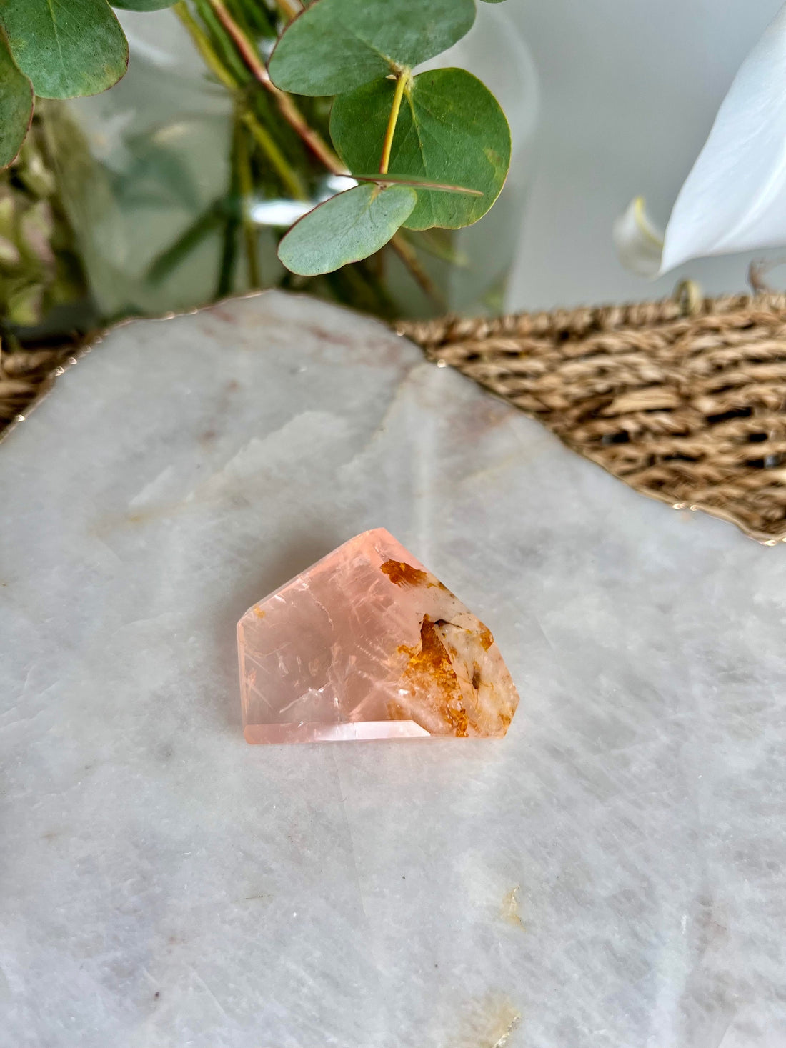 Grade AAA Golden Healer Rose Quartz Freeform with Star Light - A Celestial Beacon of Love and Healing, GRC17, 47g