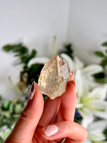 Grade AAA 100% Natural Golden Citrine Point with Hematoid from Araçuai Brazil -  Extra Quality, CCH31, 24g
