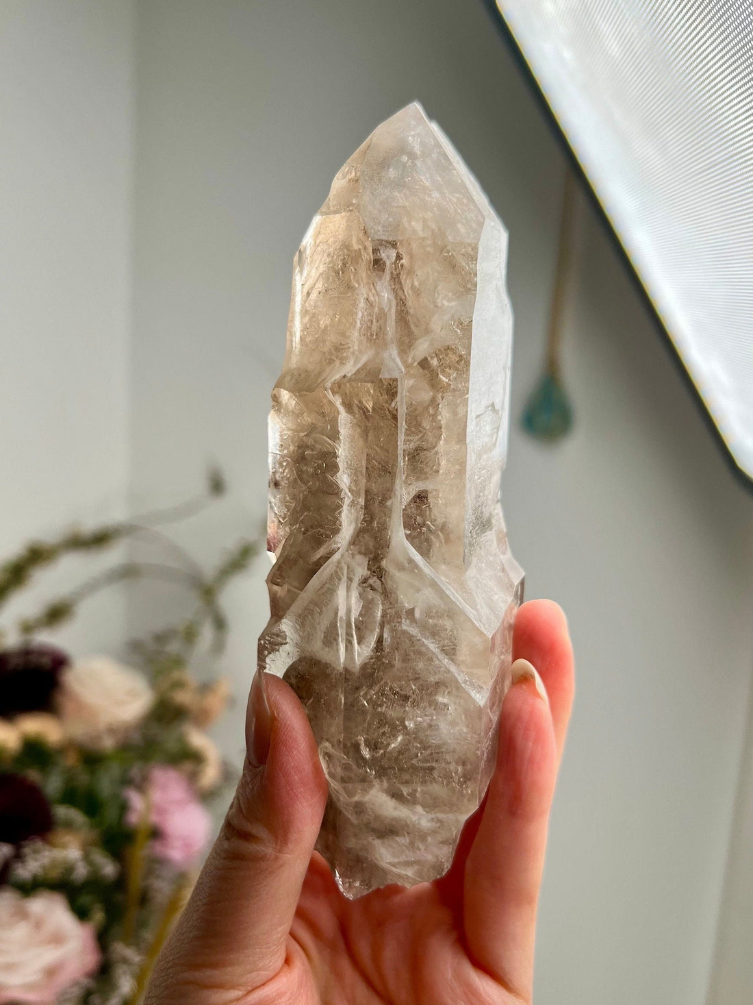 Grade AA Elestial Smoky Quartz - A Portal to Mystical Realms and Vibrant Healing 371g, SEH01