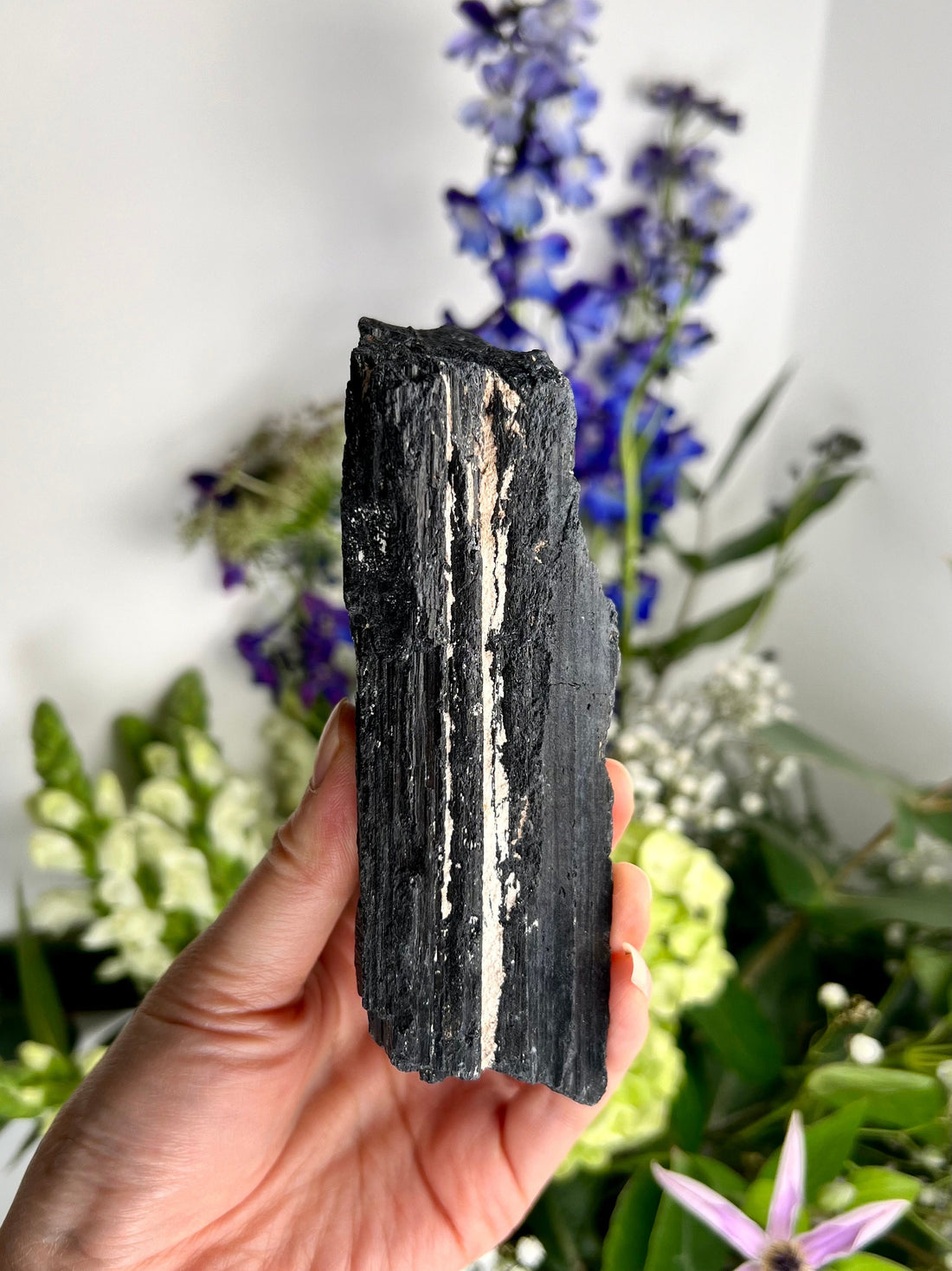 Grade A+ Raw Black Tourmaline Specimen - The Ultimate Shield for Energy Purification, Grounding & EMF Protection 546g BTG12