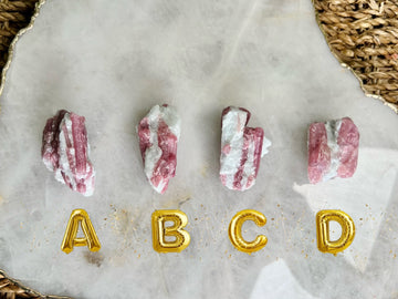 Grade AA Natural Pink Tourmaline on Aquamarine,A Harmonious Blend of Love and Serenity PTC16, Multiple Options