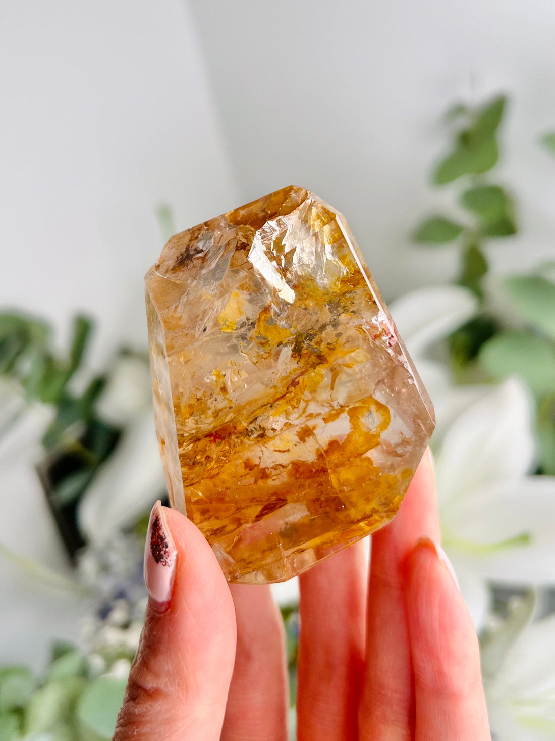 Grade AAA Golden Healer Rose Quartz Freeform with Pyrite Inclusion - A Triad of Love, Healing, and Prosperity, GRC54, 152g