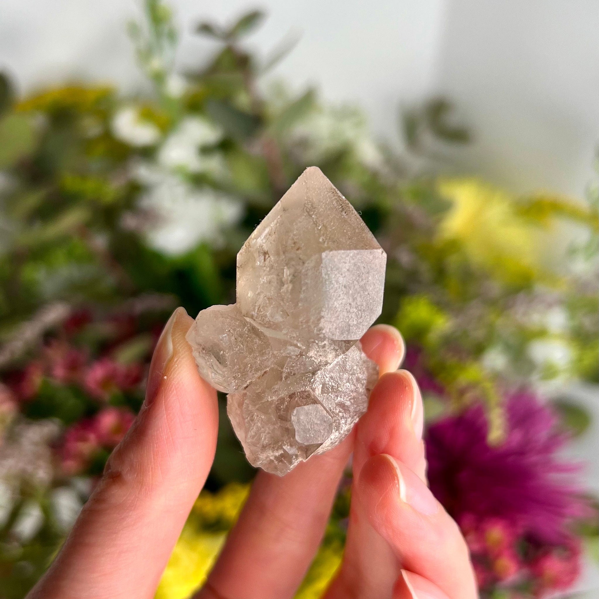 Grade AA 100% Natural Smoky Elestial Quartz - A Portal to Mystical Realms and Vibrant Healing 30g, EQC33