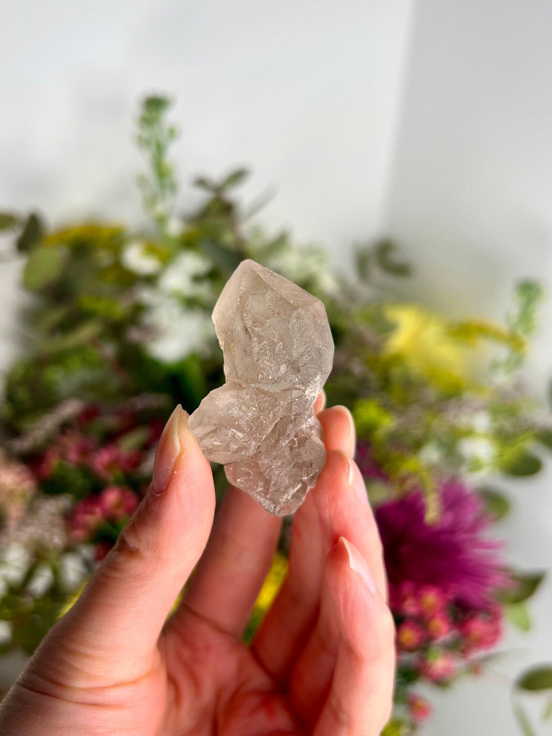 Grade AA 100% Natural Smoky Elestial Quartz - A Portal to Mystical Realms and Vibrant Healing 30g, EQC33
