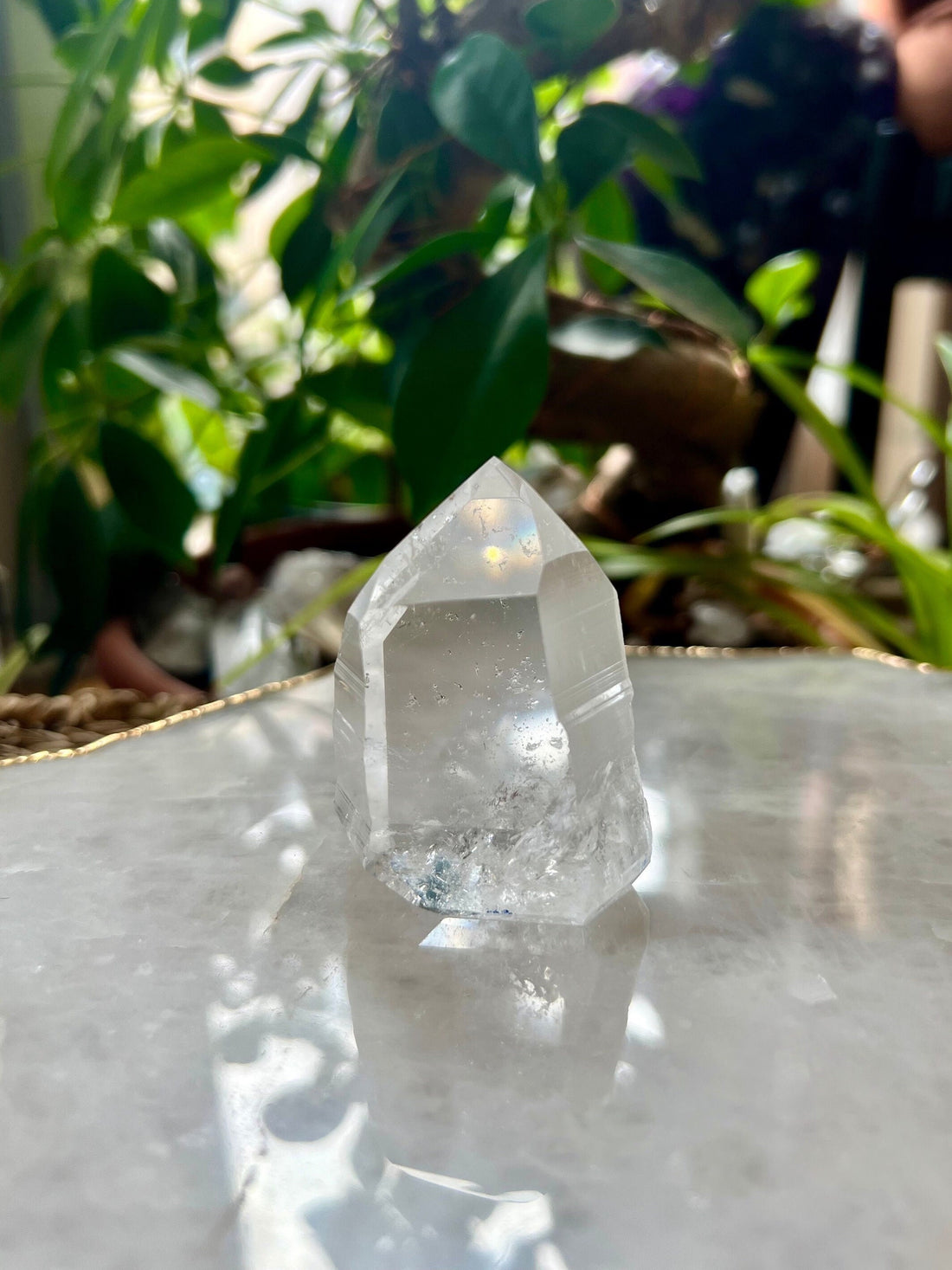 Grade AAA Lemurian Tower with Barcodes and Self-Healed - Semi-polished, Top Quality, from Sento se Bahia, LTC21, 108g