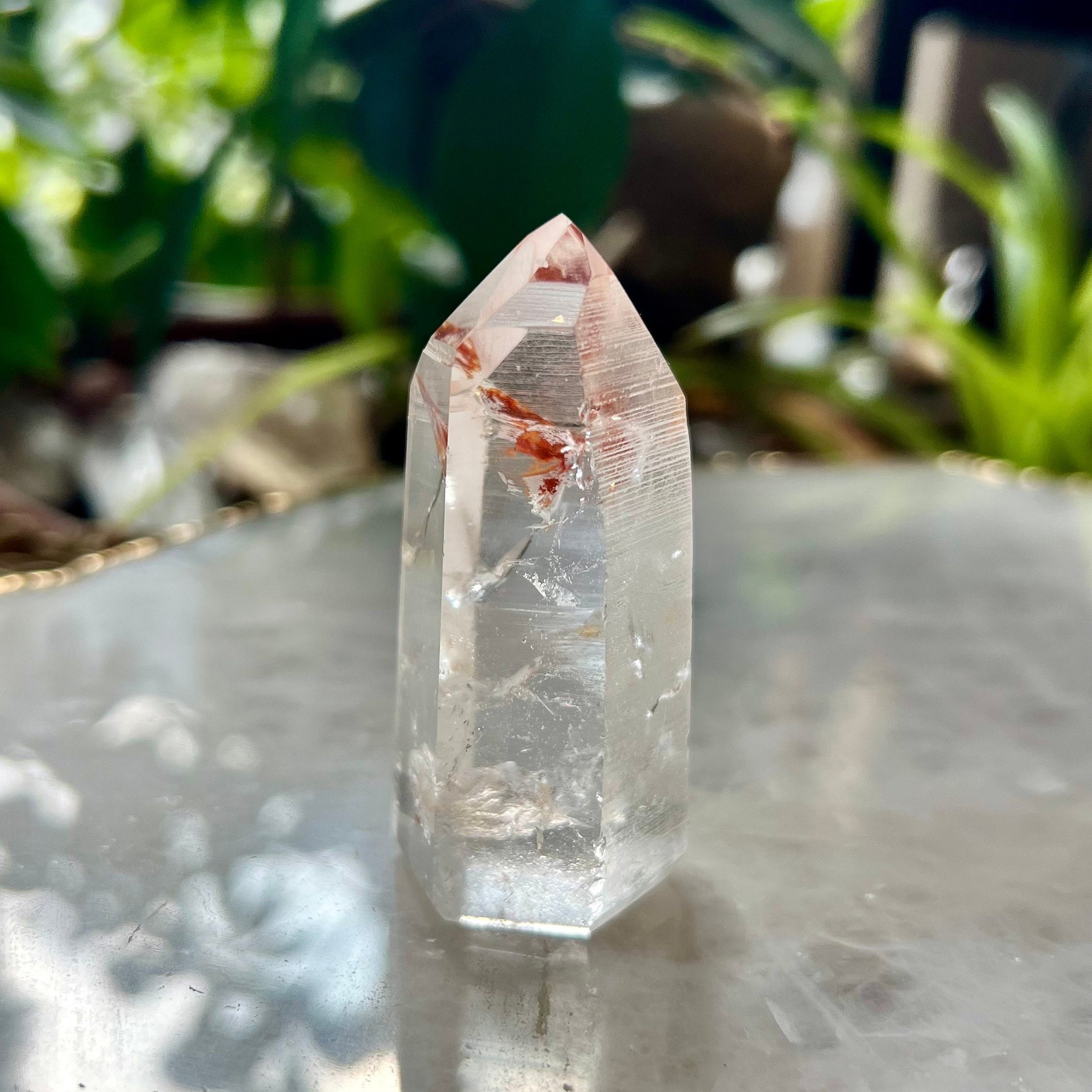 Grade AAA Fire Lemurian Towers with Barcodes, Phoenix Energy- Semi-polished, Top Quality, LTC27, 57g